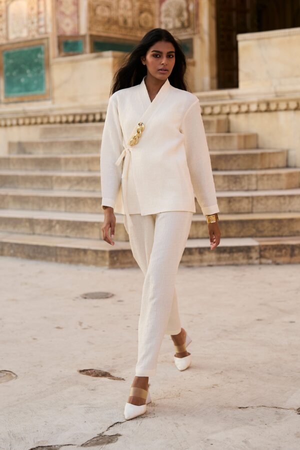 Textured Straight Pant - Image 4