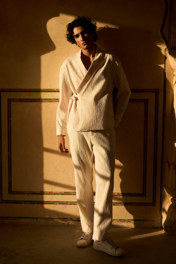 Side Tie Shirt Jacket - Image 10