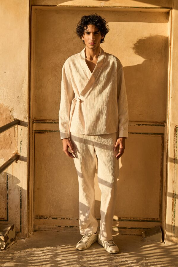 Side Tie Shirt Jacket - Image 6