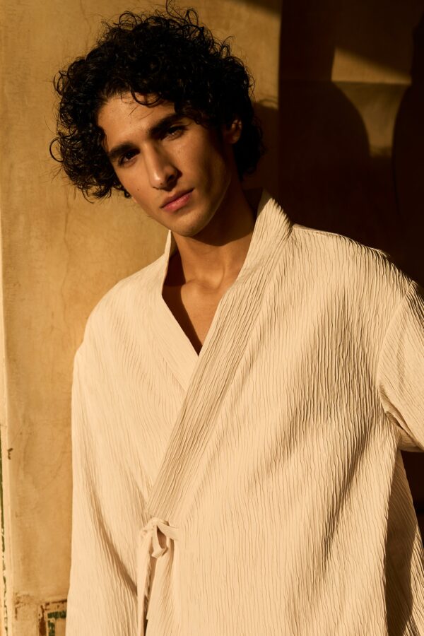 Side Tie Shirt Jacket - Image 4