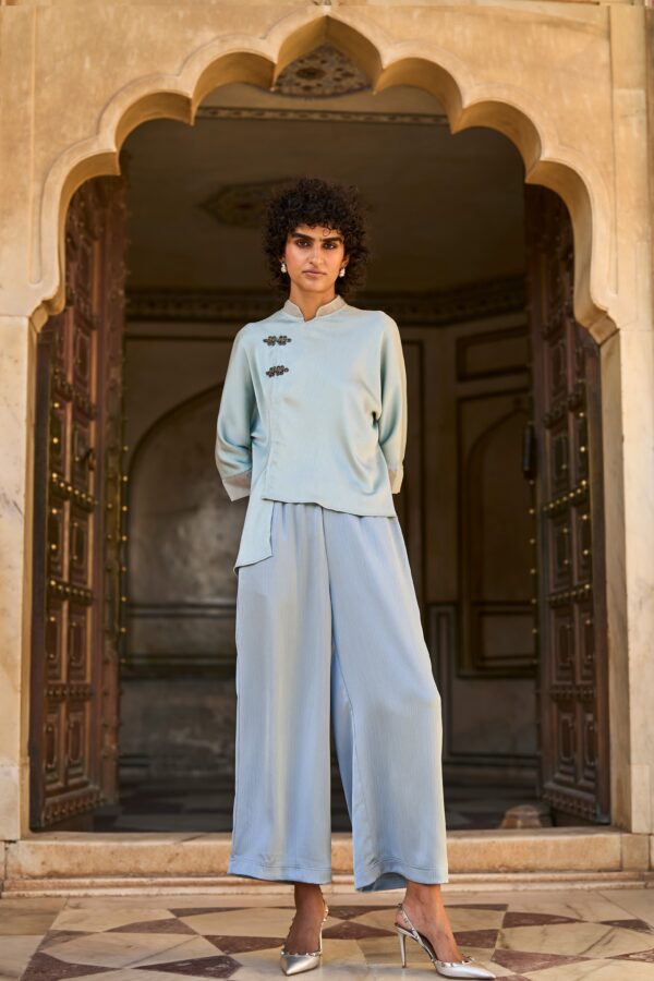 Crinkle Satin Shirt - Image 5