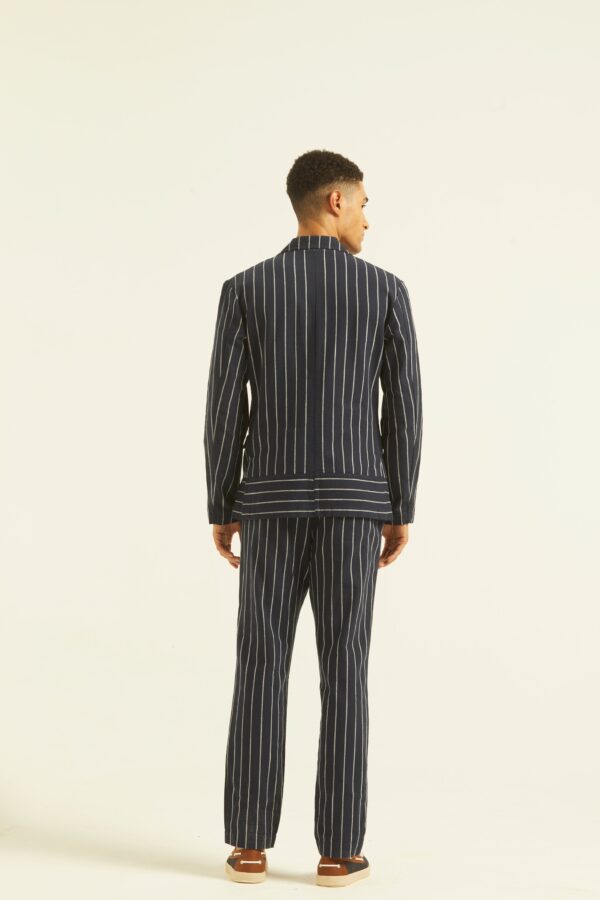 Blue/White Stripe Blazer - Image 24