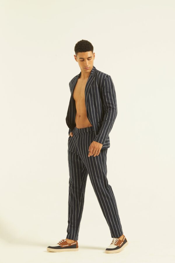 Blue/White Stripe Blazer - Image 32
