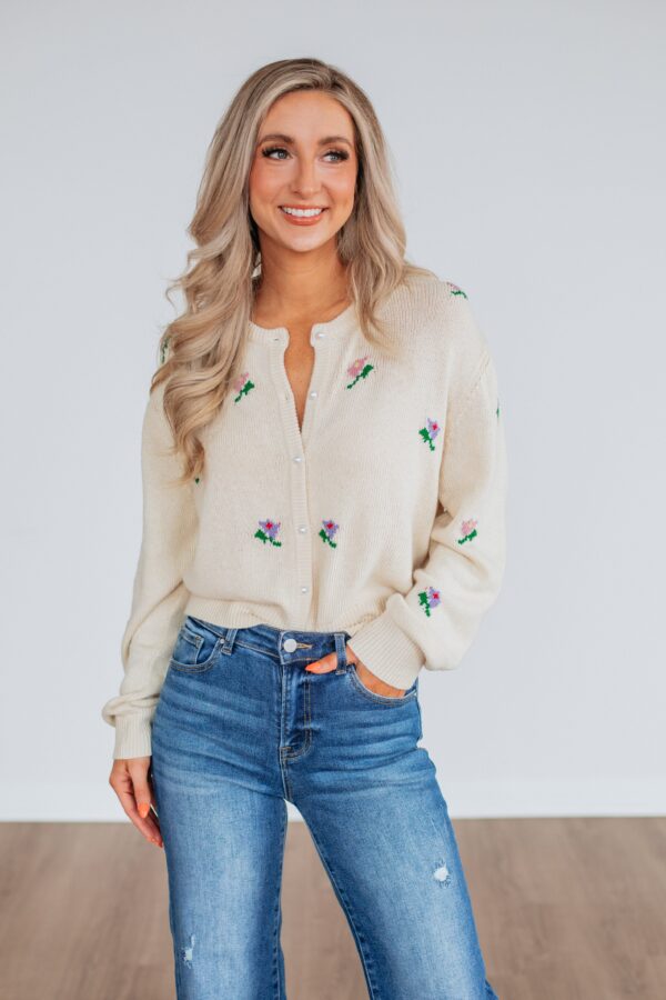 Betty Floral Cardigan - Image 2
