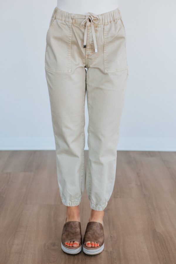 Drea Mica Joggers - Natural - Image 2