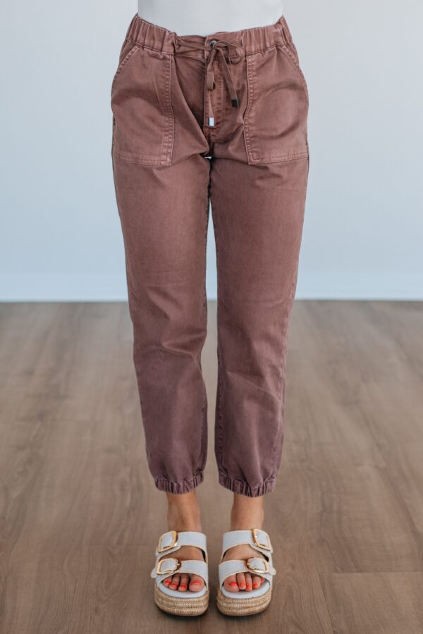 Drea Mica Joggers - Cocoa - Image 2
