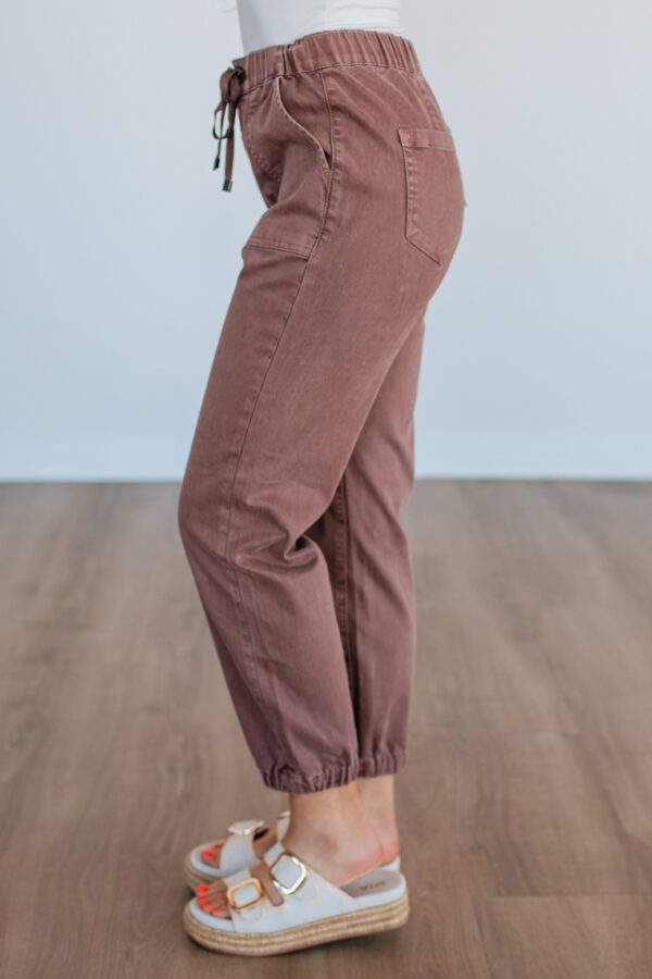 Drea Mica Joggers - Cocoa - Image 3
