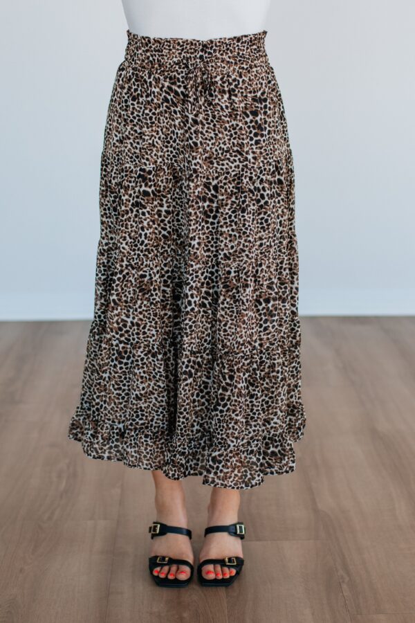 Nisha Leopard Skirt - Image 2