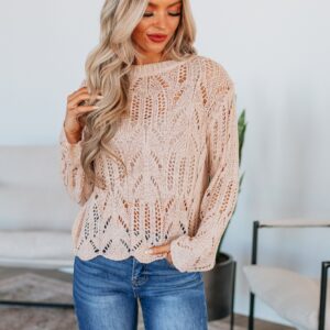 Maidie Knit Sweater - Sand