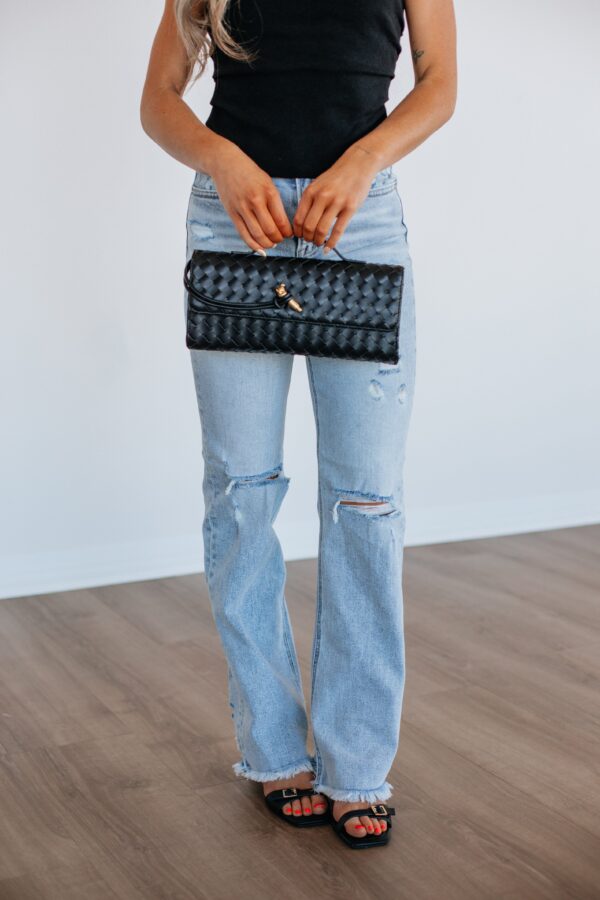 Asha Clutch Crossbody - Black - Image 4