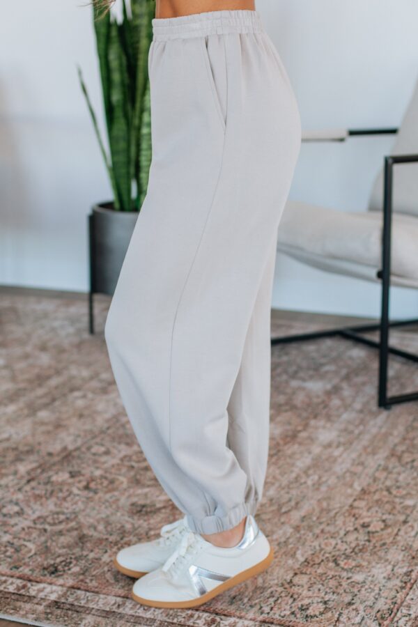 Teleri Lounge Joggers - Stone - Image 4