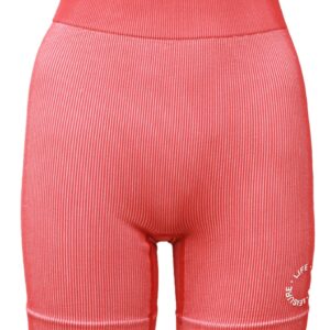 Fine Ribbed Biker Short - Melon