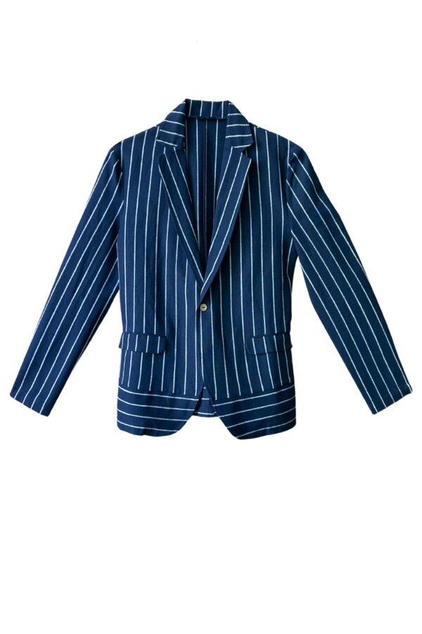Blue/White Stripe Blazer - Image 34
