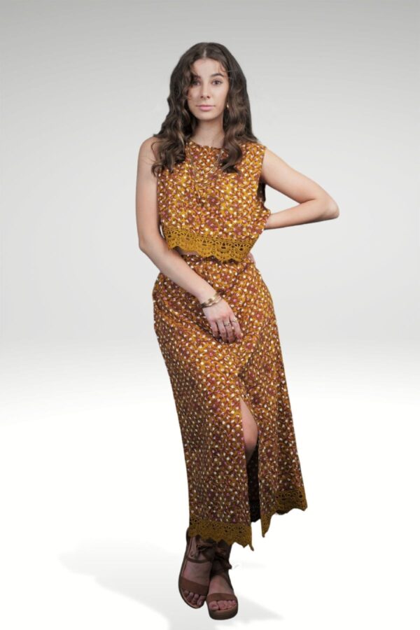 GRACE FLORAL POLKA SKIRT