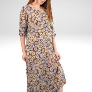 HELEN PRINTED VISCOSE DRESS