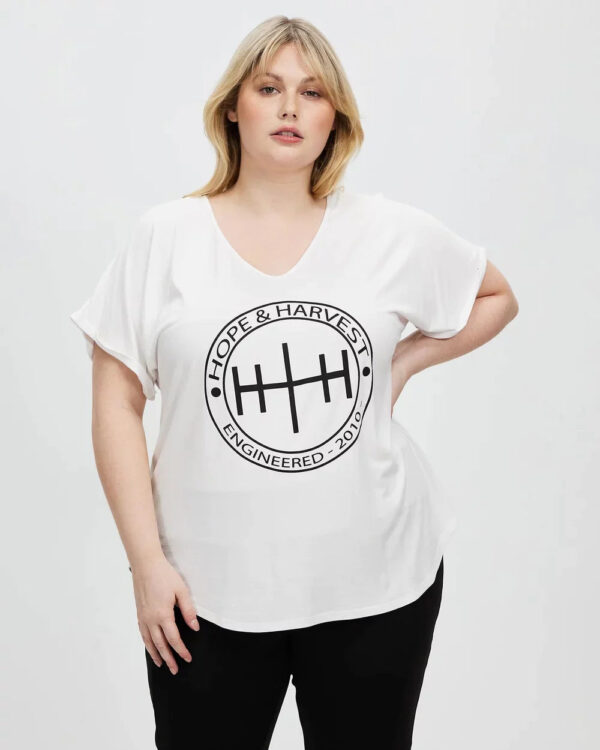 Signature Round Logo Tee White - Image 6