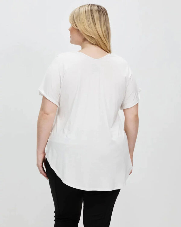 Signature Round Logo Tee White - Image 4