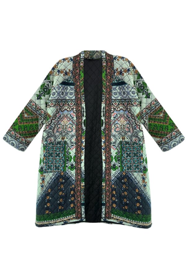 Quilted Printed Jacket