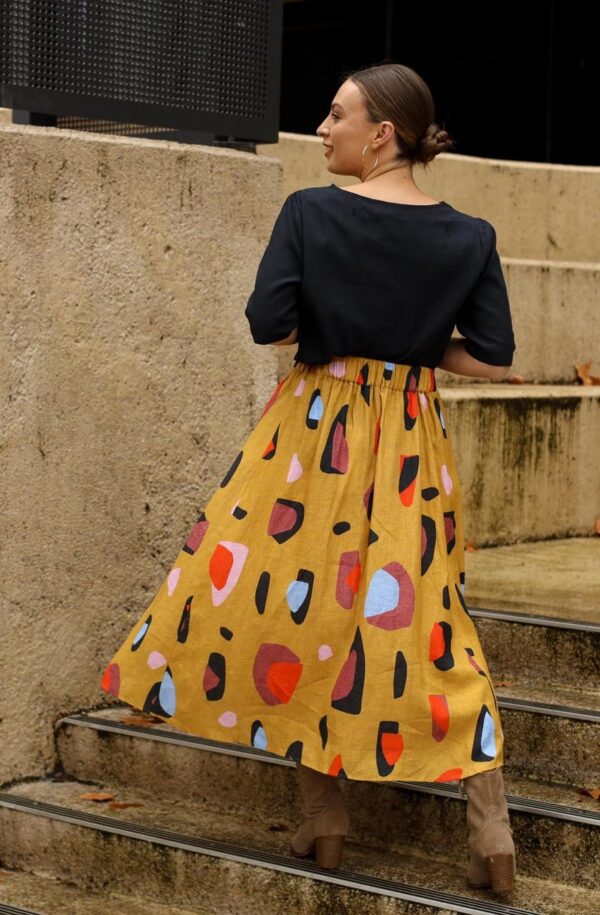 Kathleen Skirt - Mustard Sauros - Image 2