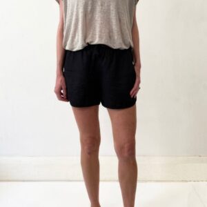 Linen Daisy Short - Black