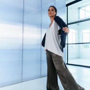 Merino Wool Cocoon Cardigan - Charcoal