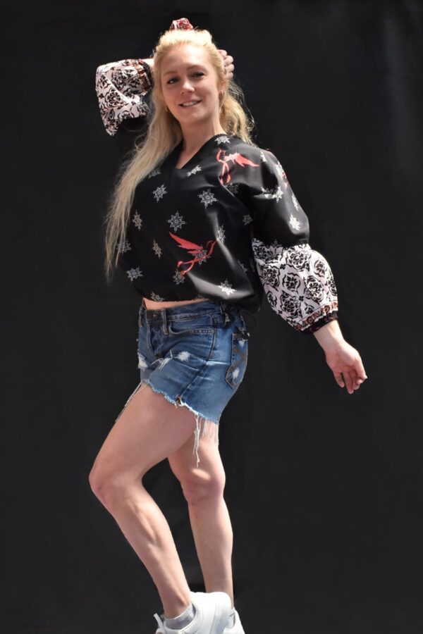 ORA PRINTED COTTON TOP - Image 8