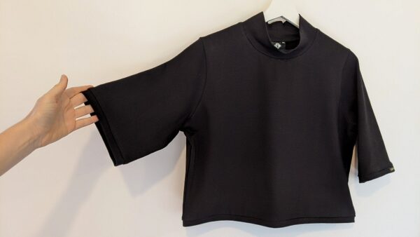 ORGANIC COTTON SKIVVY - CROPPED SKIVVY with 1/2 SLEEVE - Image 7