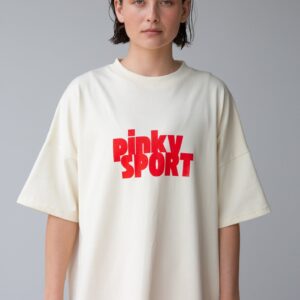 PK x ICONIC - Pinky Sport T-Shirt Cream/Red