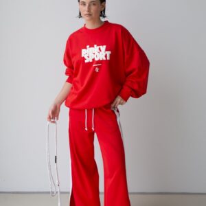 PK x ICONIC - Wide Leg Trackpant - Red