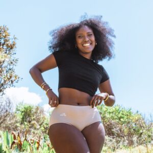 Powerpants Organic Cotton High Waist Brief - Almond
