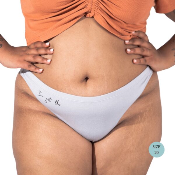 Powerpants Organic Cotton Thong - Storm - Image 3