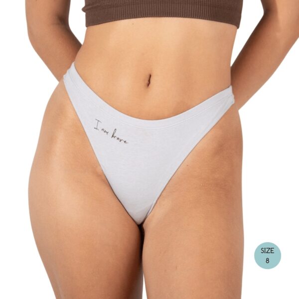 Powerpants Organic Cotton Thong - Storm - Image 5