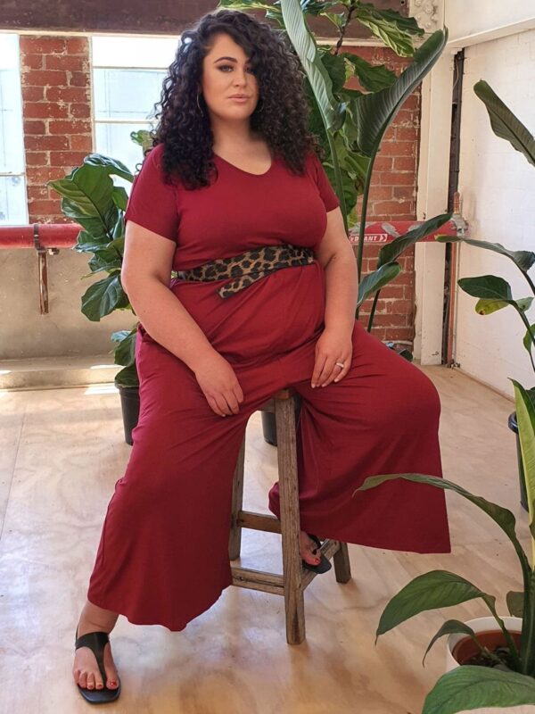 Relaxed Jumpsuit // Rouge - Image 2