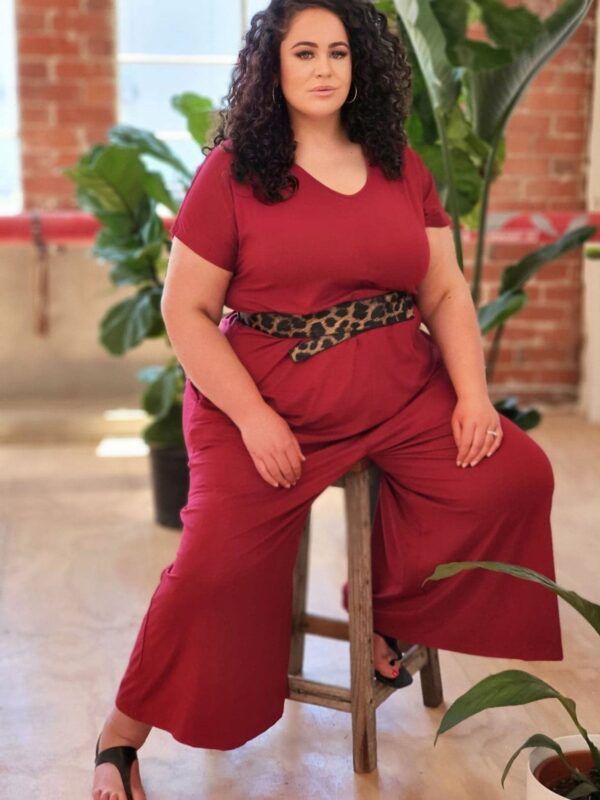 Relaxed Jumpsuit // Rouge - Image 5