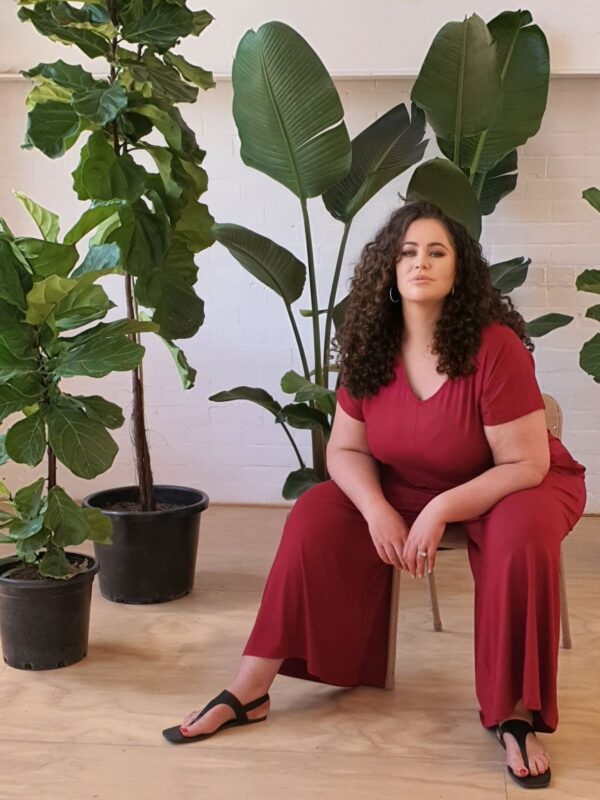 Relaxed Jumpsuit // Rouge - Image 6