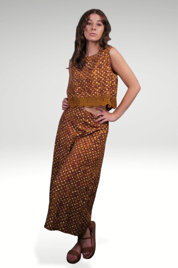 SHAIMA FLORAL POLKA WIDE LEG PANTS - Image 2