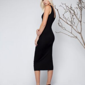 Silk / Model Rib Tube Dress