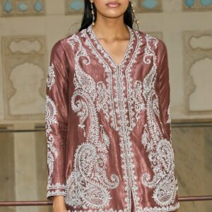 Silver Sienna Embroidered Top