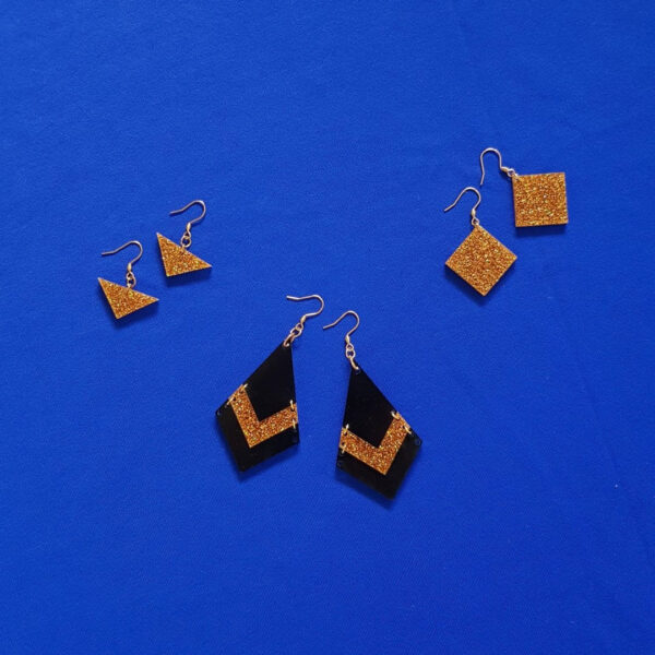 SLICE OF GOLD EARRINGS - Image 4