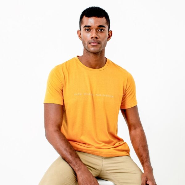 SMFF Men's T-Shirt | Mustard - Image 12