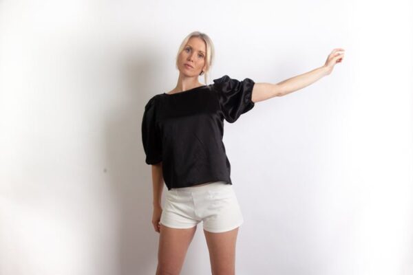 Soph Shorts - White Cotton Rich Ponte - Image 7