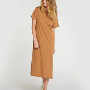 The Boxy Tee Dress | Tobacco Brown