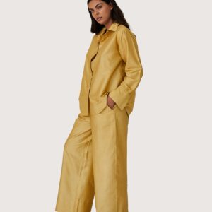 The Chanderi Pant | Wheat