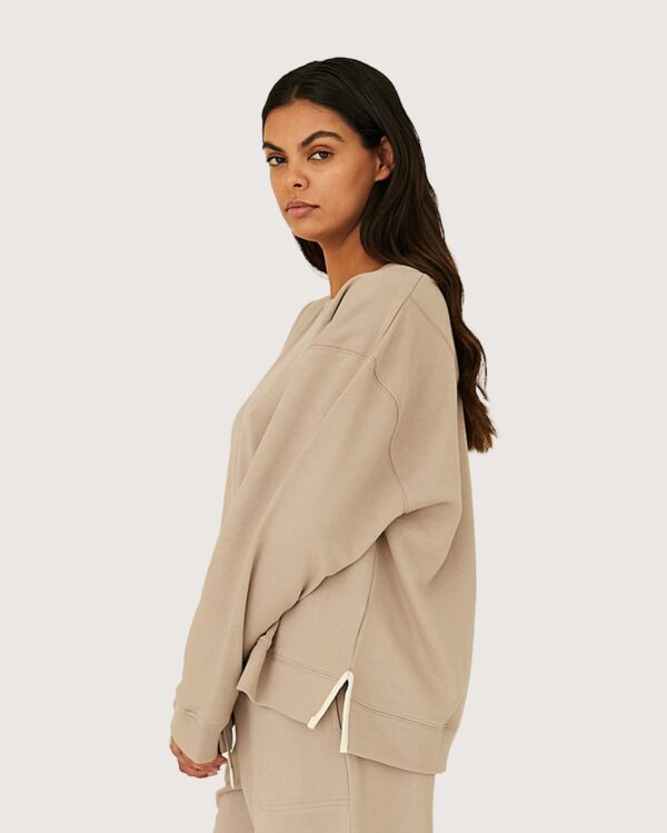 The Light Terry Sweat | Latte