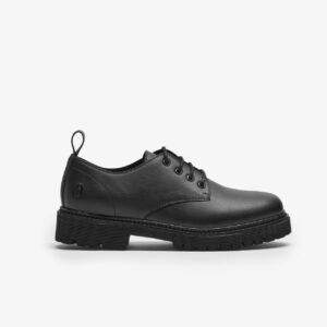 Noskin Black Derby Shoe | Vegan & Low Cut