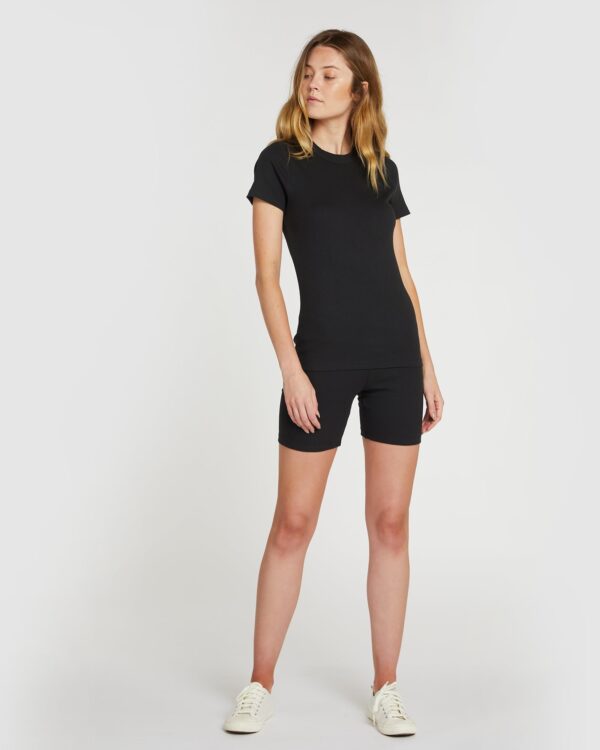 The Rib Tee | Squid Ink - Image 2
