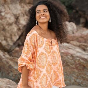 The Shanti Blouse - Peach