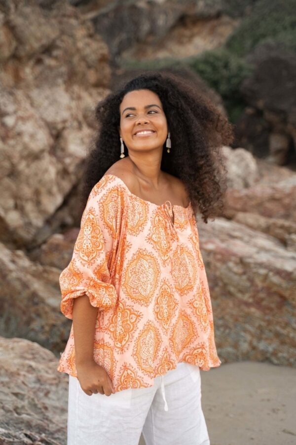 The Shanti Blouse - Peach
