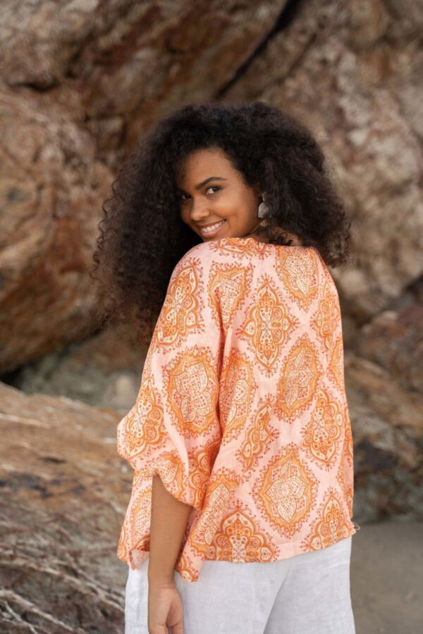 The Shanti Blouse - Peach - Image 6