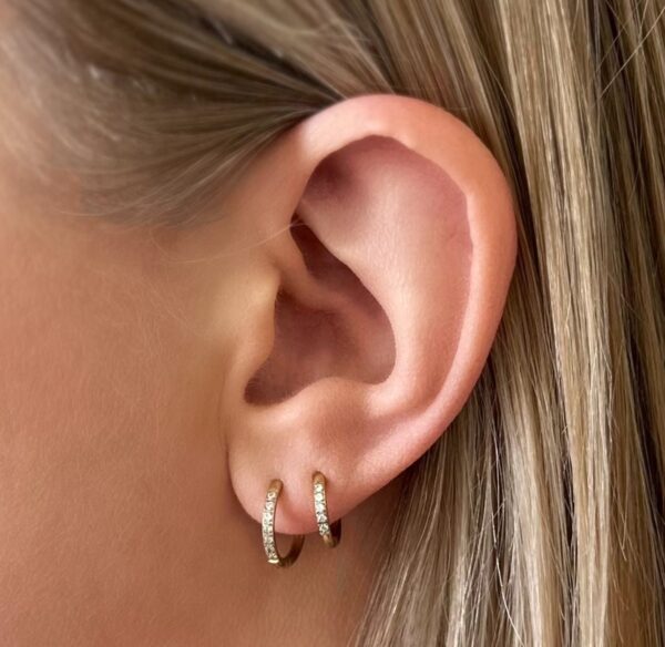 Transition Sleeper Hoop Earrings - Image 2